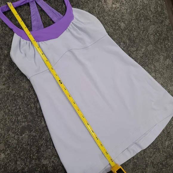 Lululemon Scoop Me Up Tank Built-In Bra Power Purple Racerback Halter Size 4 - Picture 9 of 14